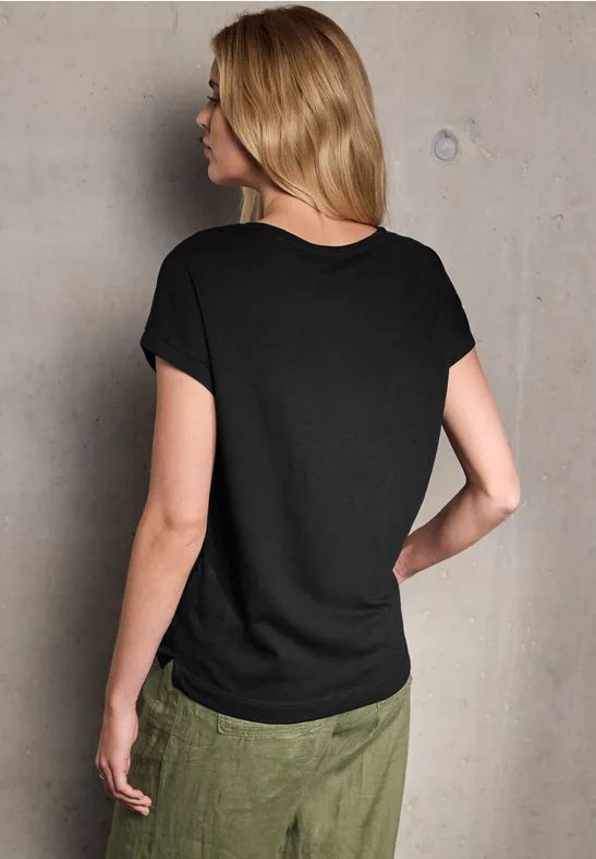 Jersey V-Neck T-Shirt