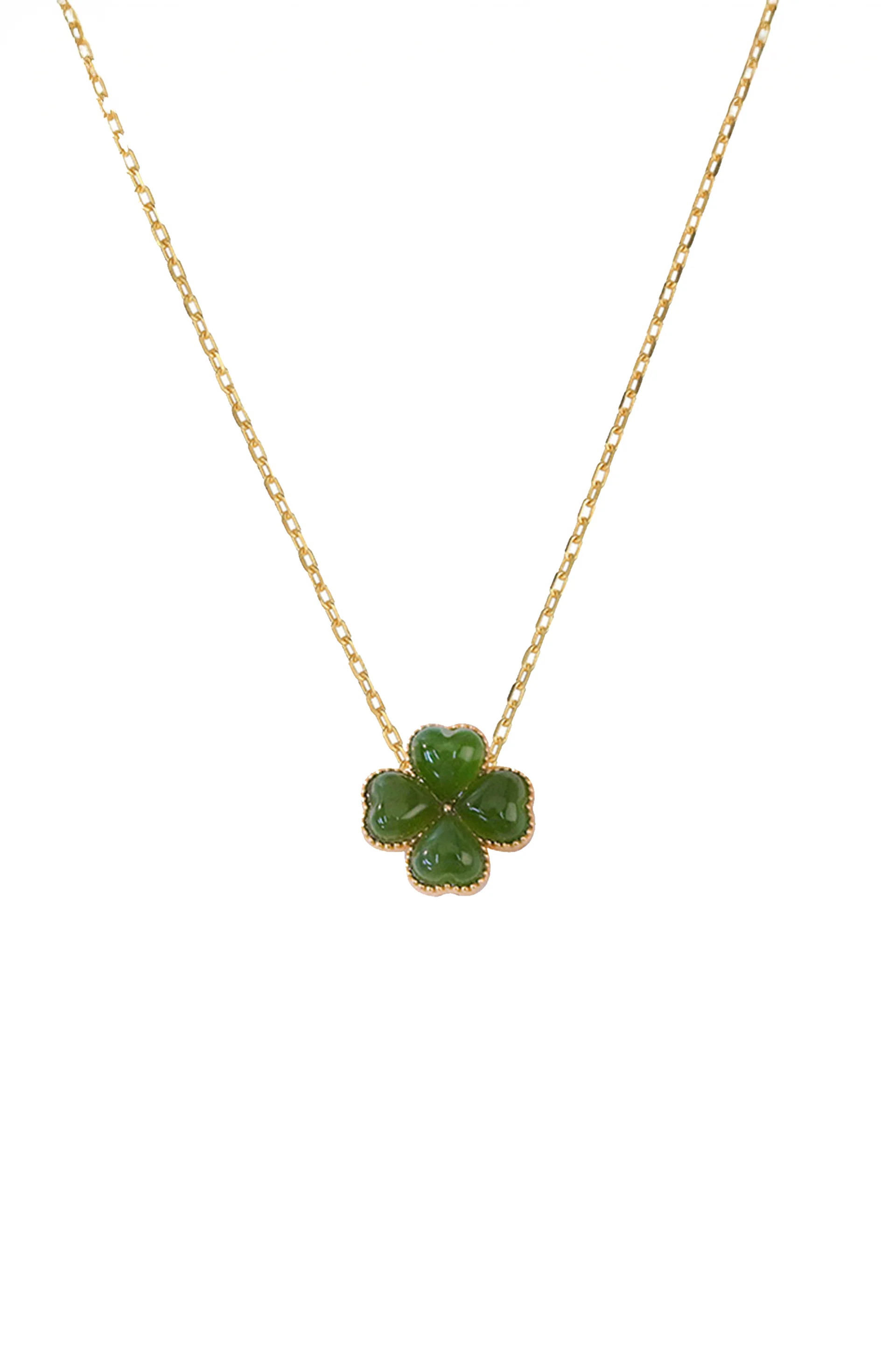 Jardin — Green Jade Pendant Necklace