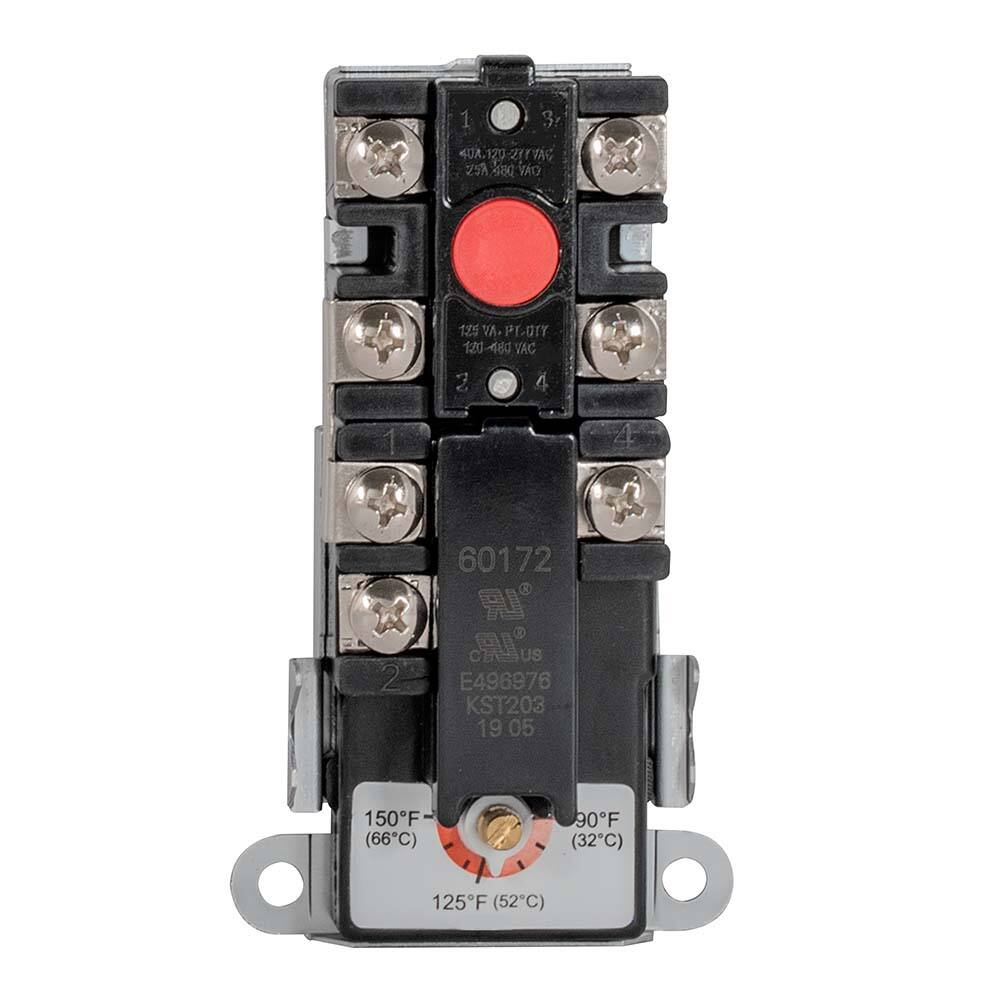 Eastman 60172N 40 to 60 Gal Water Heater Thermostat, Black