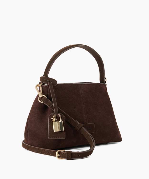 Decades Dark Brown - Suede Shoulder Bag