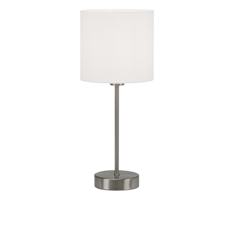 Lampe de table avec abat-jour blanc E14 25 W BRILONER