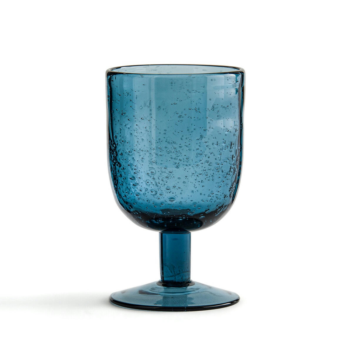 Lot de 6 verres à pied verre bullé, Faraji