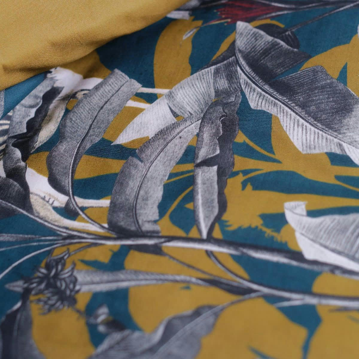 - Parure de lit en Coton Bleu 240x220 cm