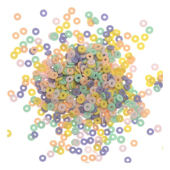 Pastel Flat Beads 50g