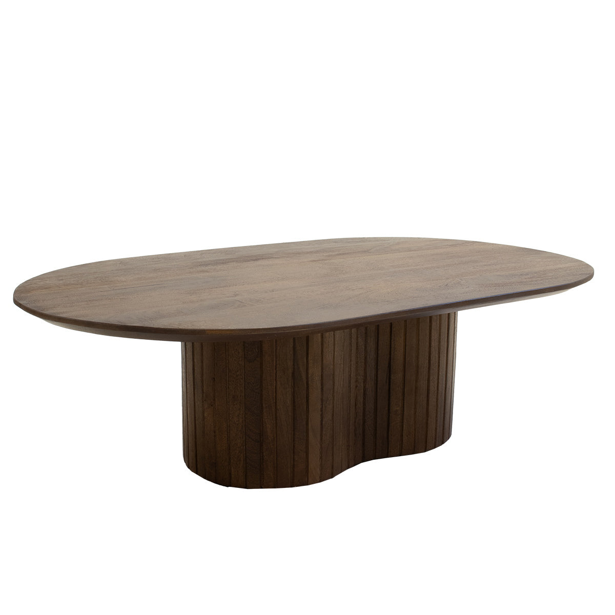 Giga Meubel Salontafel Ava - Ovaal - Mangohout - 120cm