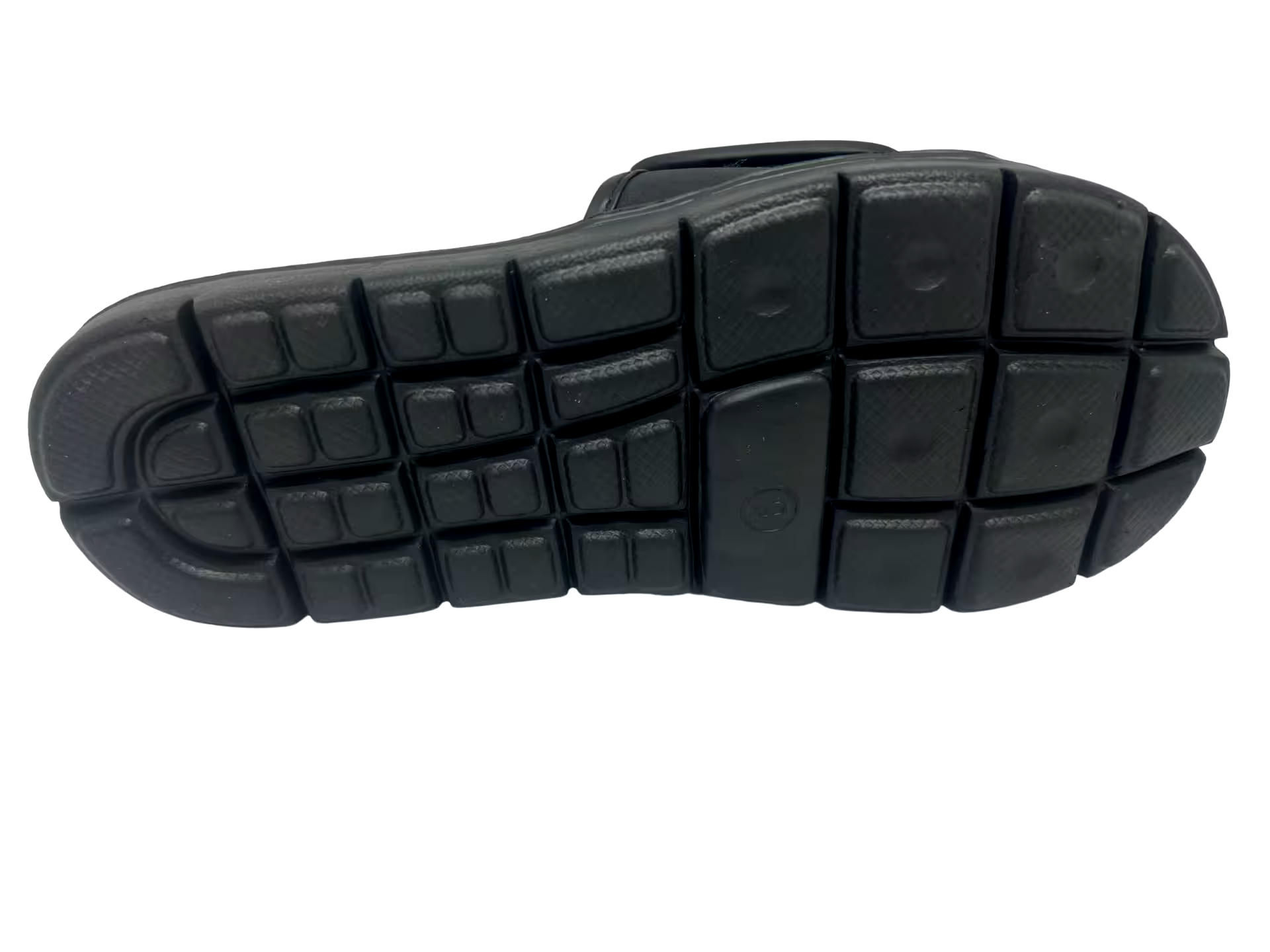 Outbound Men's Slide Sandals with Comfortable Memory Foam Insole and Velcro Strap, Black