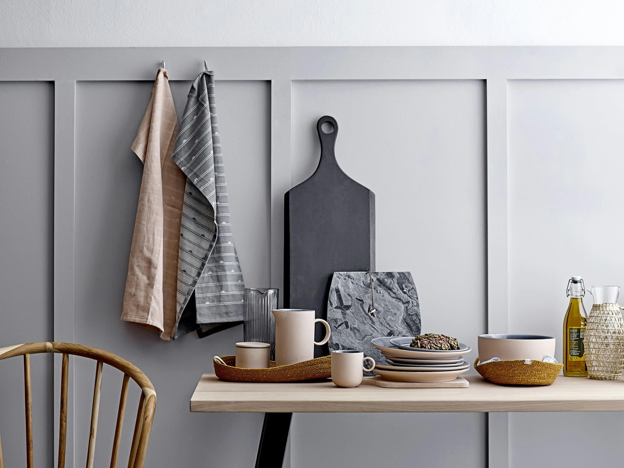 PARCEY - Plateau en jonc de mer marron