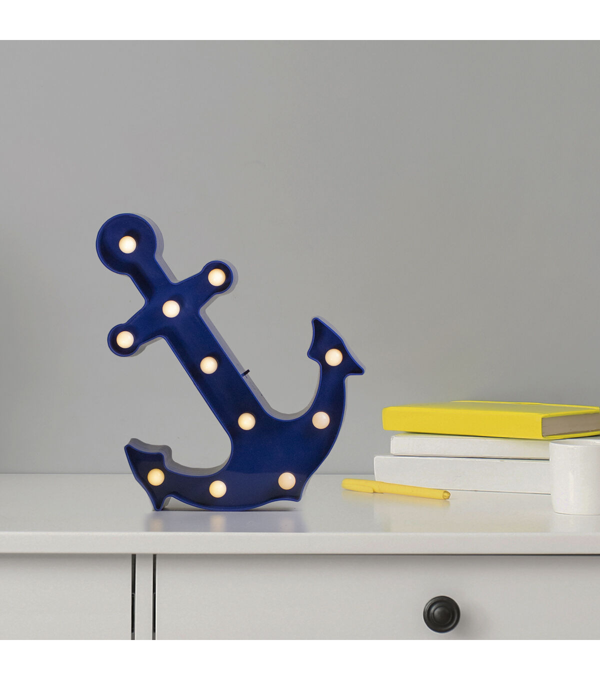 Northlight 12.5 Blue Anchor LED Marquee Wall Sign