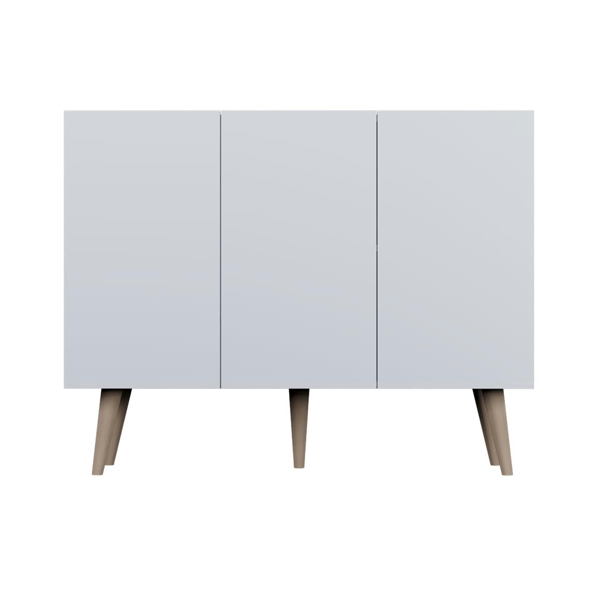 - Commode 3 portes blanc