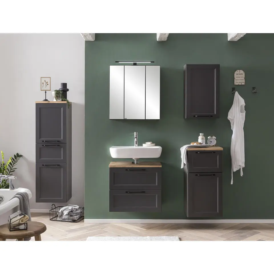 Spiegelkast Meran - 60 x 20 x 64 cm - Grijs