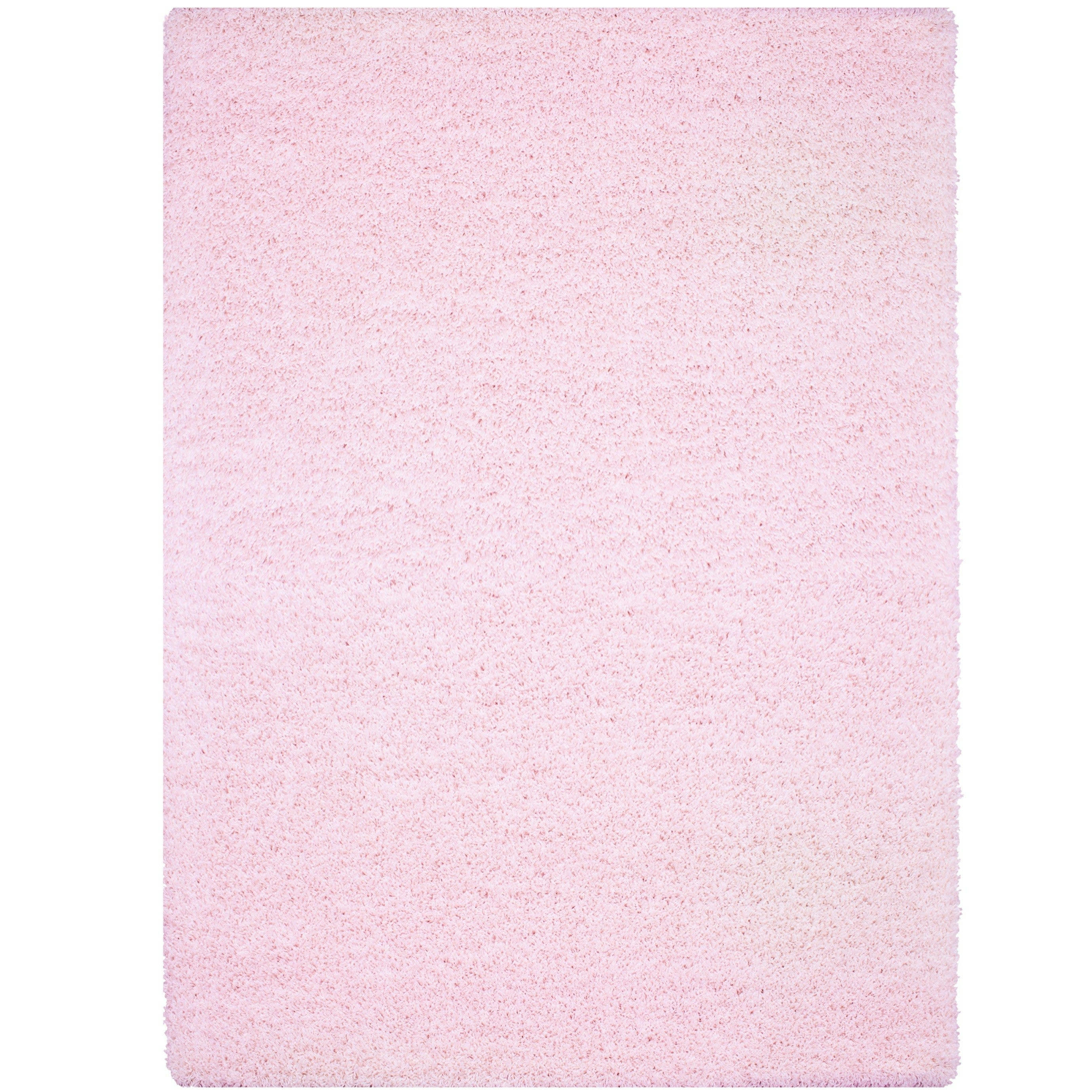 SHAGGY - Tapis uni à poils longs rose 80x250cm