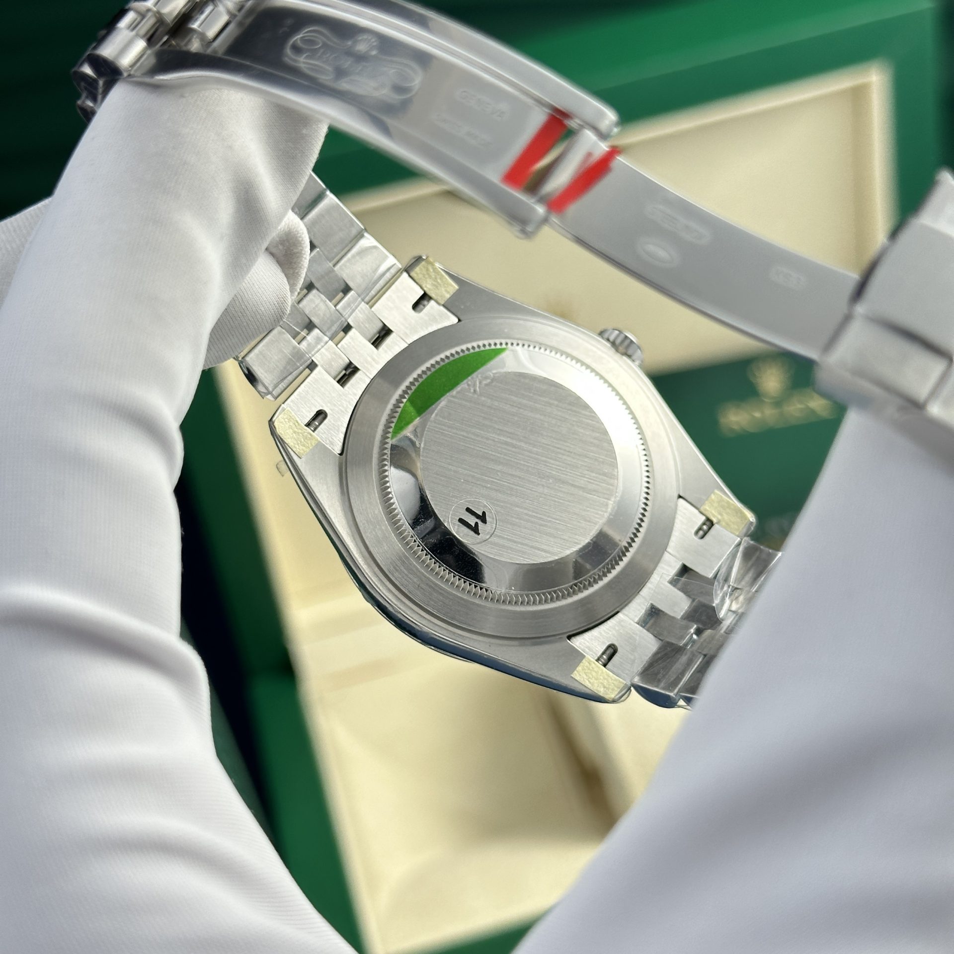 Rolex Datejust 126334 904L Steel Green Motif Dial 41mm Jub Super Clone
