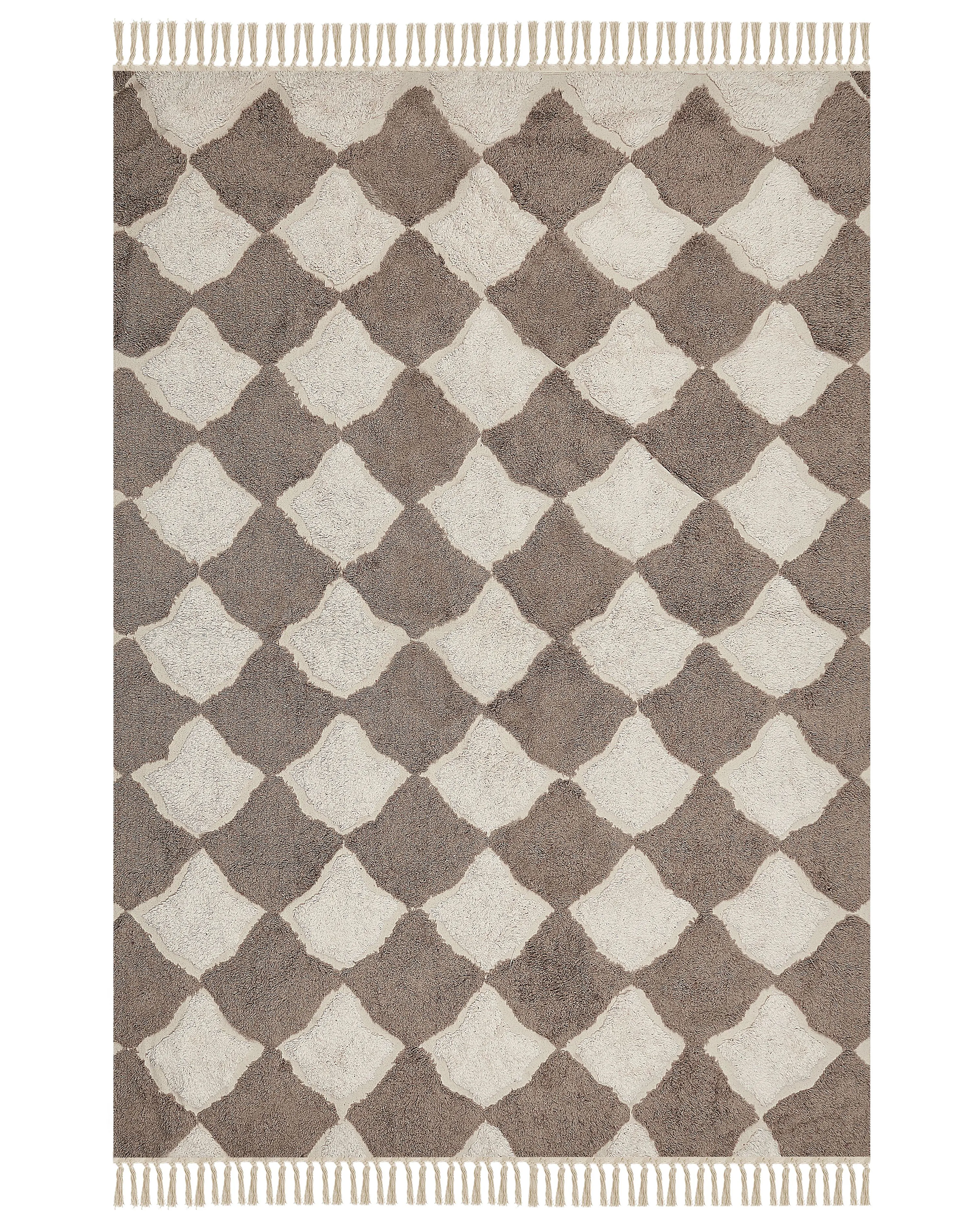 Rug SINOP Beige 140 x 200 cm Cotton