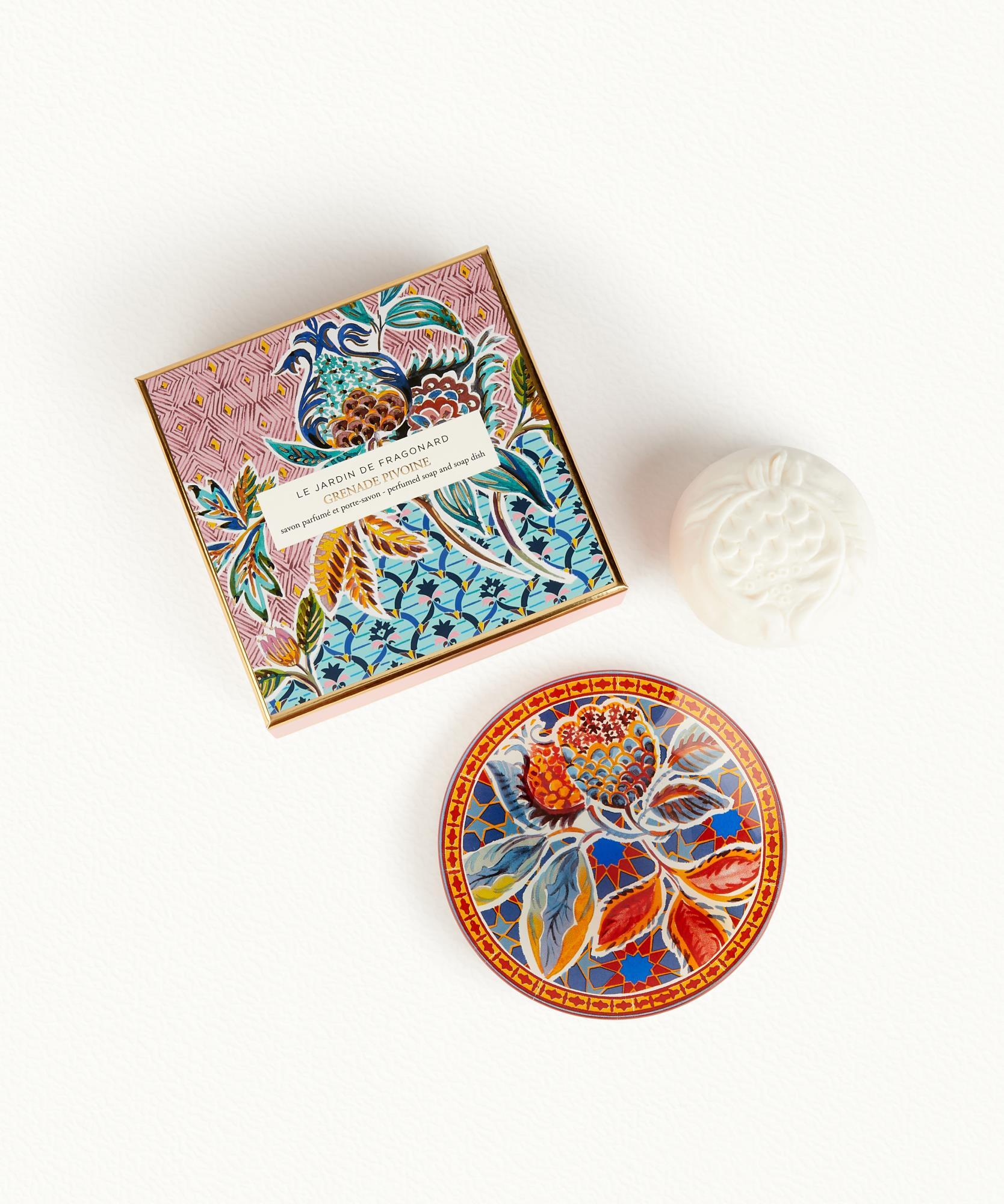 Grenade Pivoine - Savon & porte savon