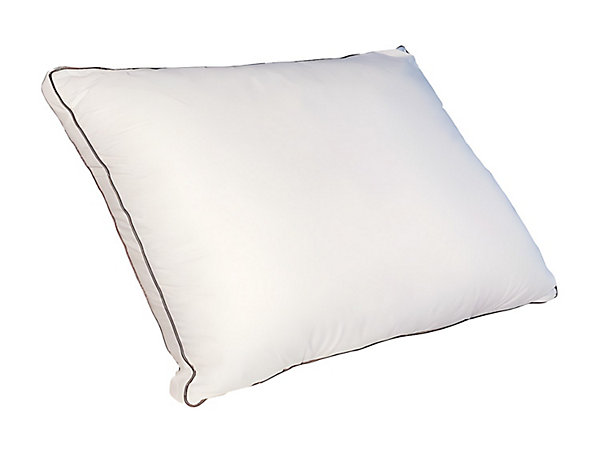 Oreiller sensation duvet en percale de coton 91 fils/cm² - 50 x 70 cm - 700 gr - Blanc - AUXENCE