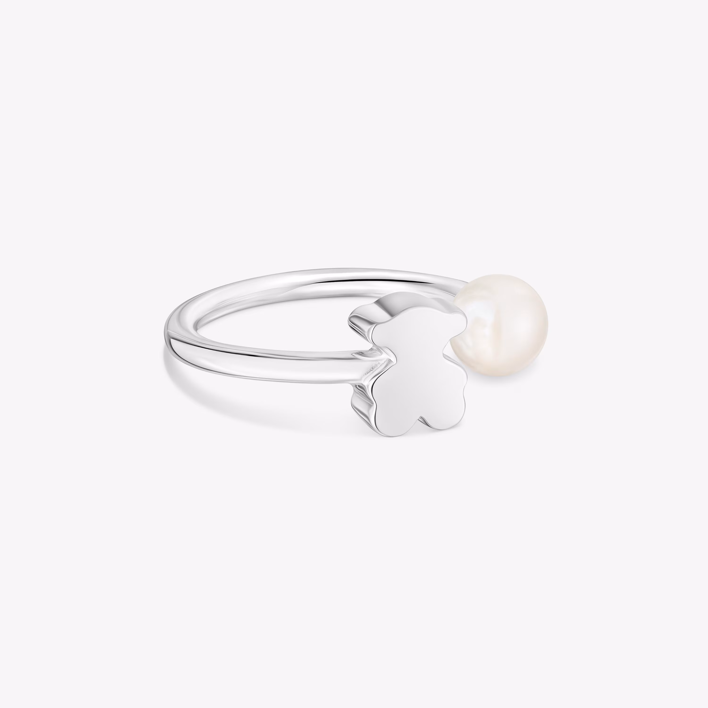 Anillo abierto de plata con perla cultivada Sweet Dolls