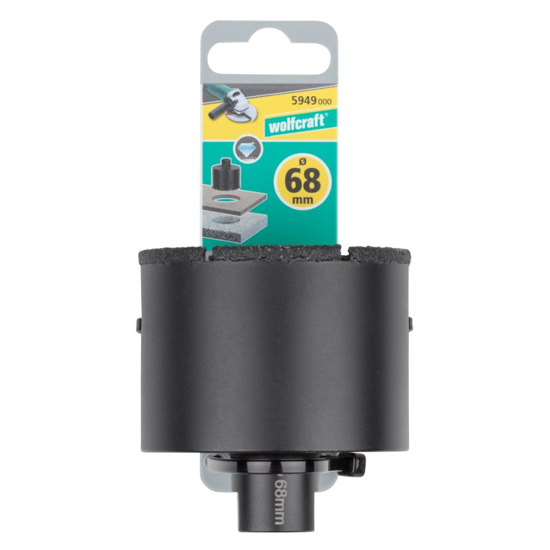 Trépan de meuleuse pour carrelage Ø 68 mm WOLFCRAFT