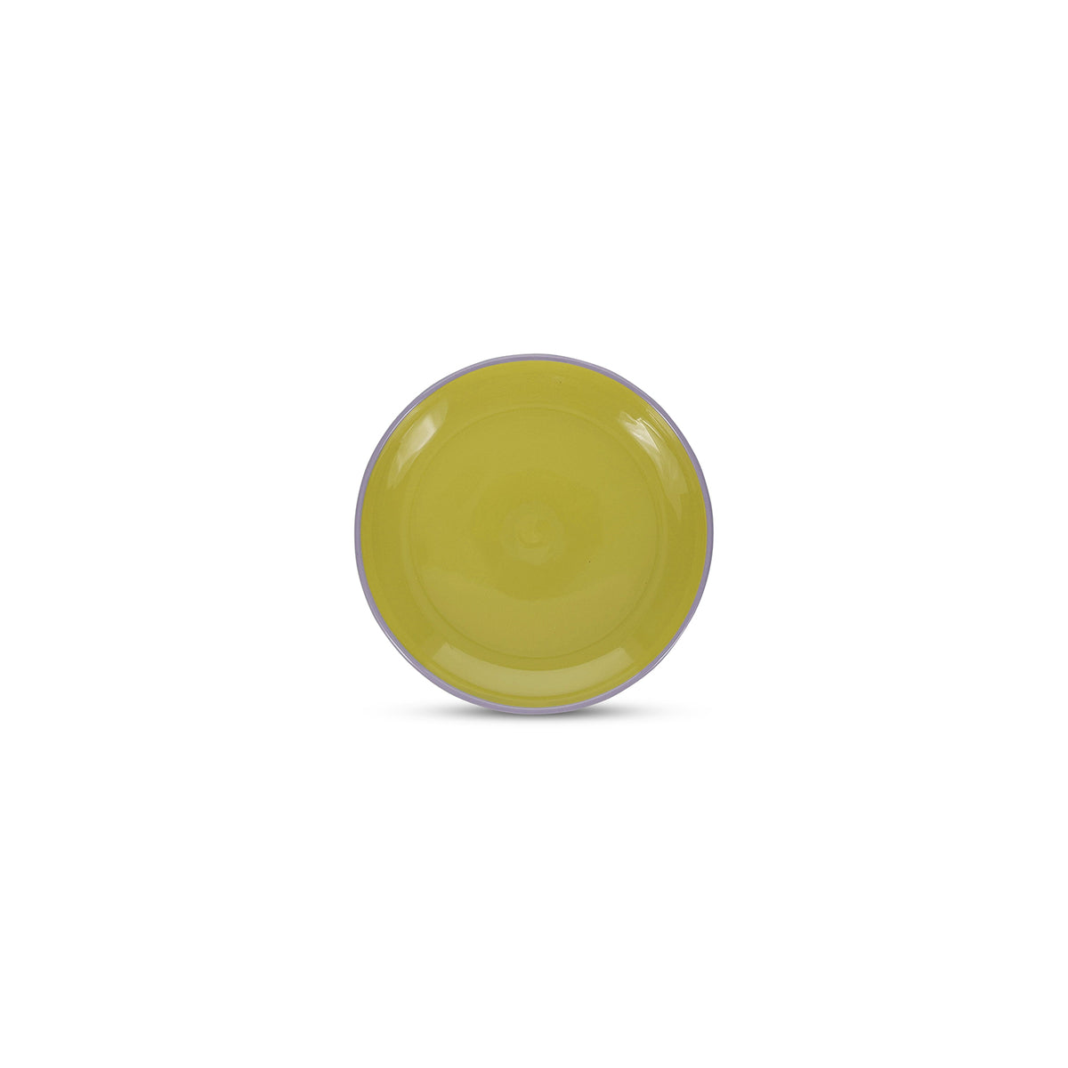 Ona - Plat bord 18xH2,5cm groen/paars Duo - Set van 4