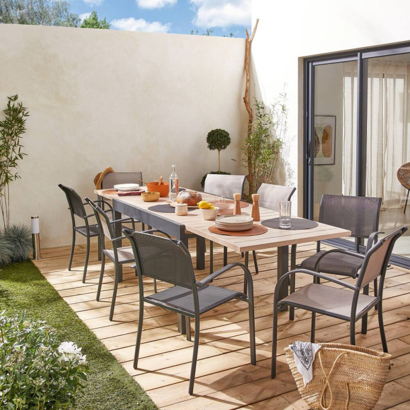 Fauteuil de jardin Oze anthracite