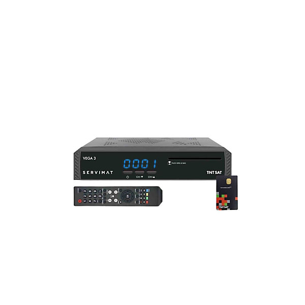 PACKVEGA 3 Decodeur satellite Full HD   Carte d'TNTSAT V6   Câble HDMI   LNB Single HDSAT SERVIMAT