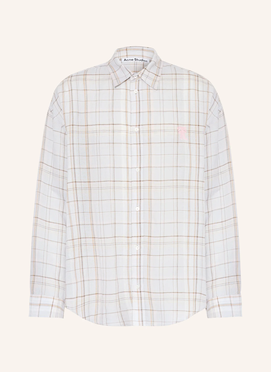 Acne Studios Hemd Comfort Fit mit Glitzergarn