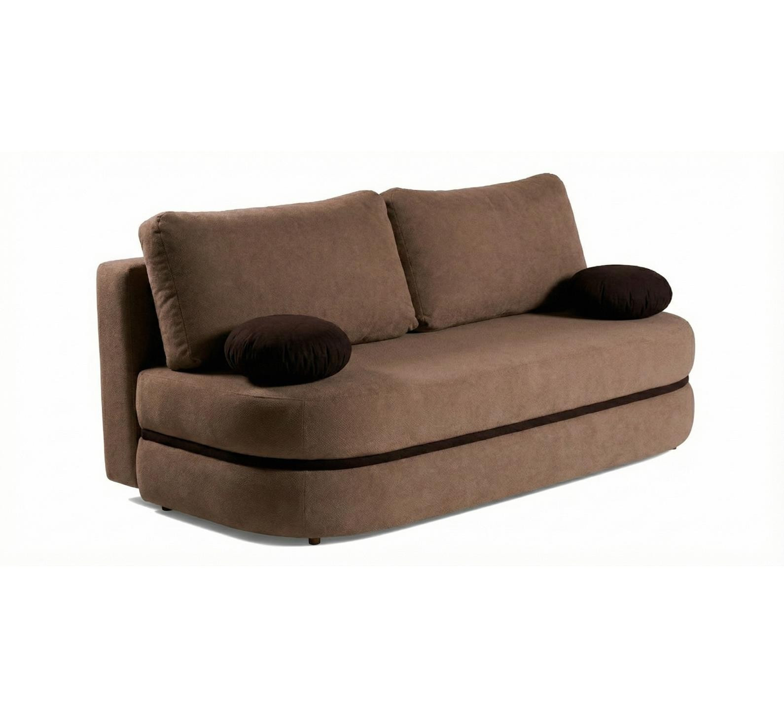 Rozkładana sofa VIBER z funkcją spania i pojemnikiem – Brązowa