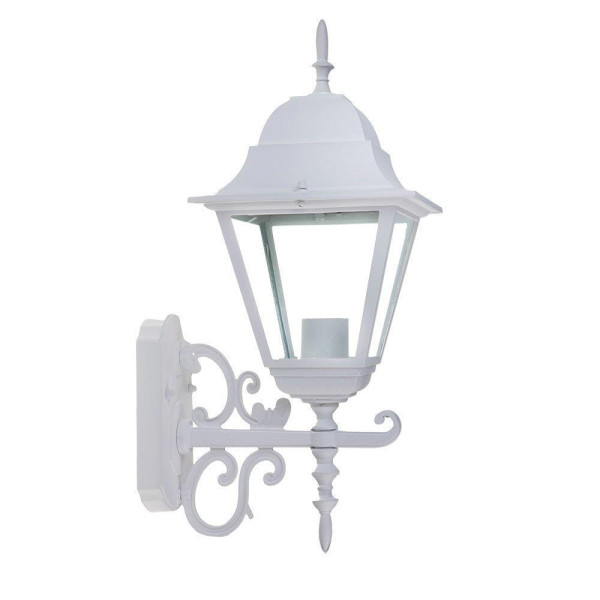 Kinkiet zewnętrzny klasyczny biały 760 1xE27x60W IP44 V-TAC