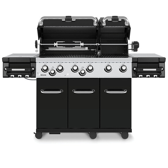 Barbecue gaz Regal 690 Noir   rôtisserie   réchaud latéral - Broil King