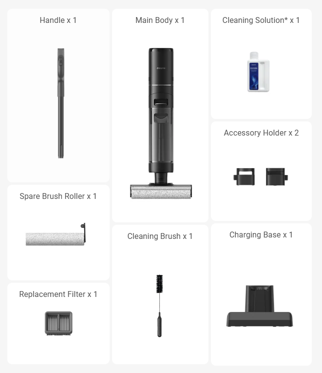 DREAME H12 PRO Vacuum Mop, Wet Dry Vacuum Cleaner for Hard Floor