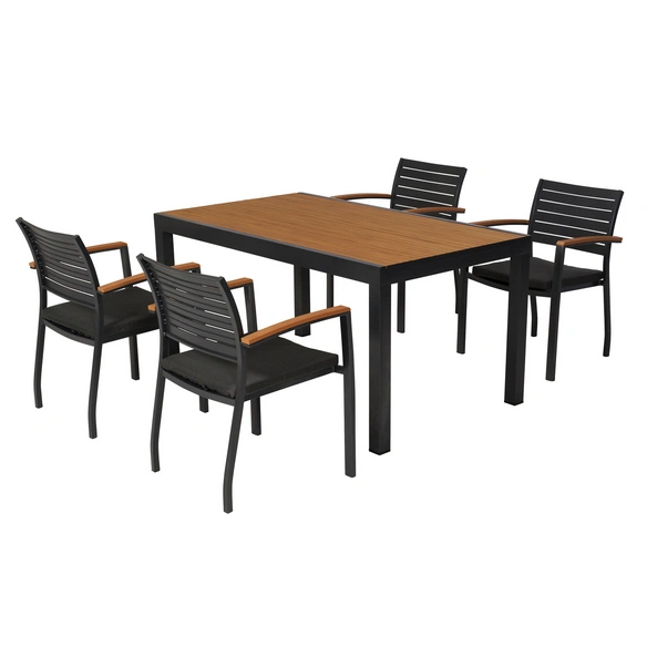 Gartenmöbel-Diningset »Astros«, 5 tlg., 4 Sitzplätze, Aluminium