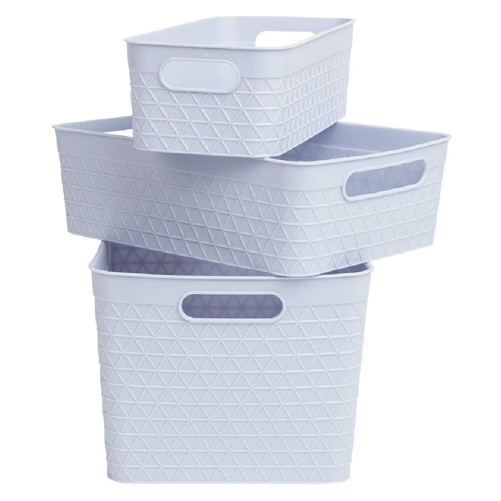 Panière plastique x3