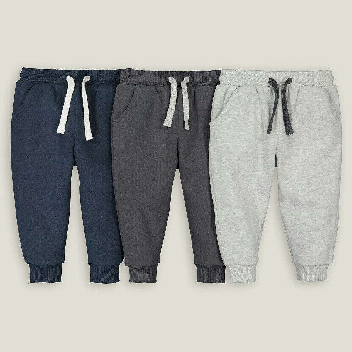 Lot de 3 jogpants en molleton