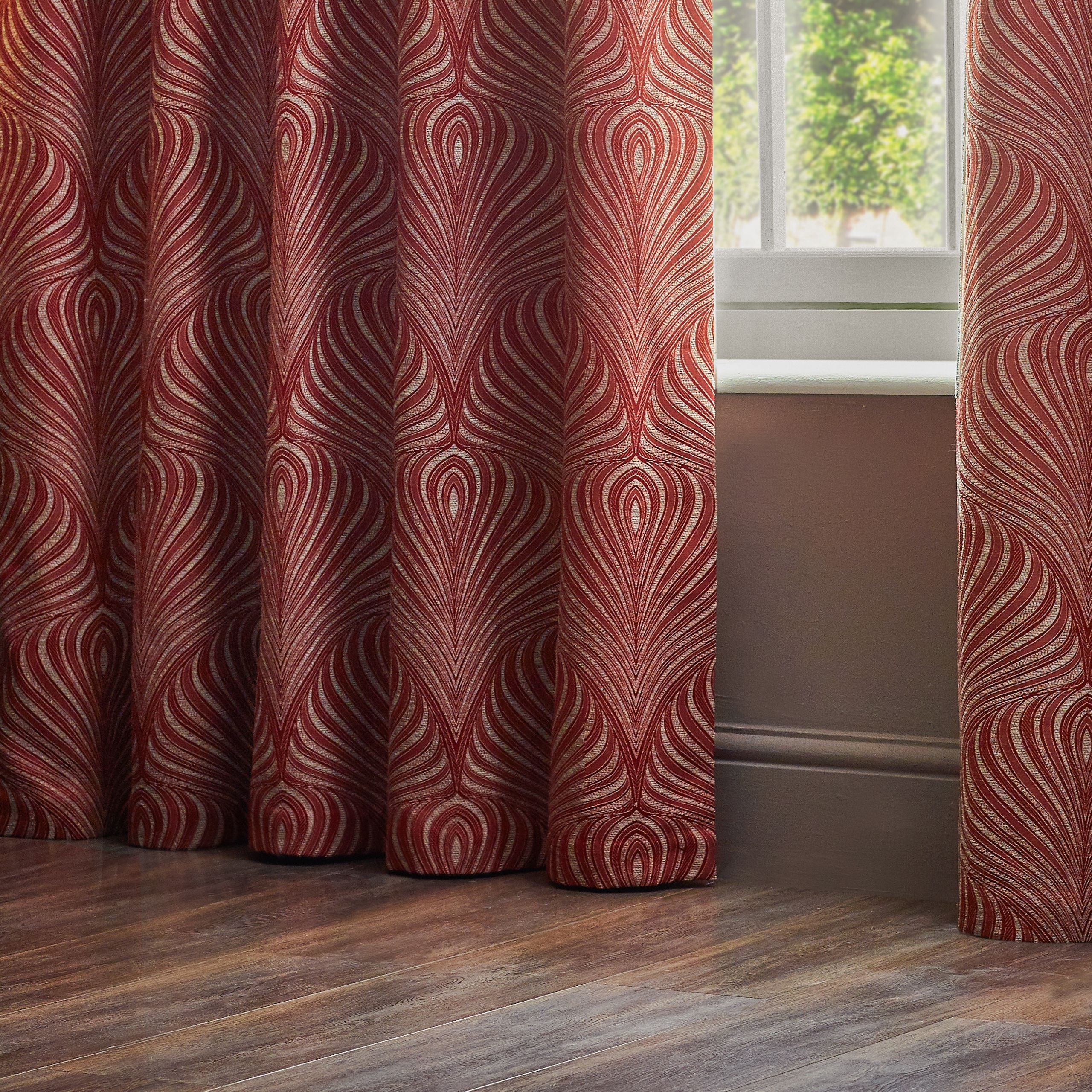 Paoletti Gatsby Jacquard Eyelet Curtains