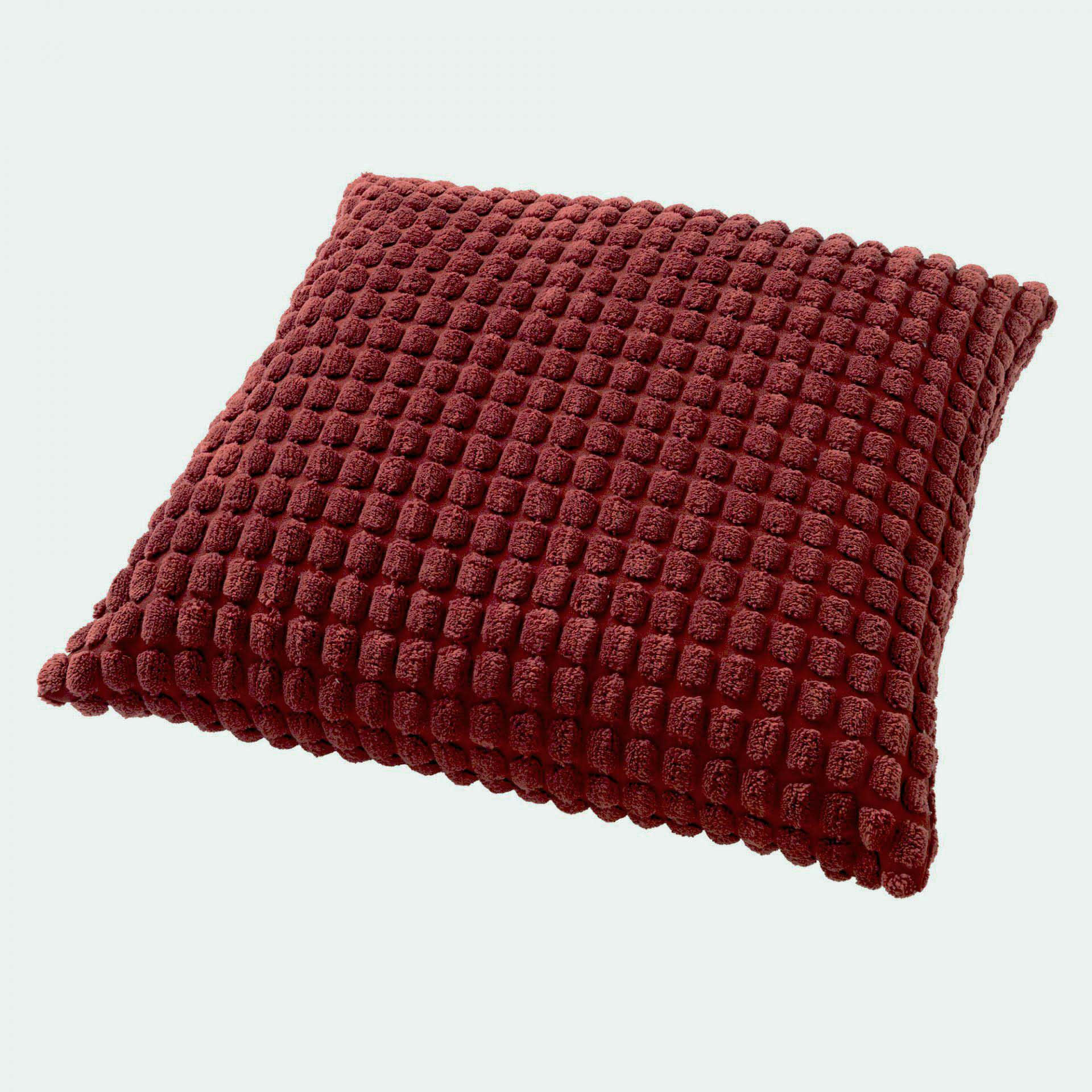 - Coussin - rouge en velours 45x45 cm uni
