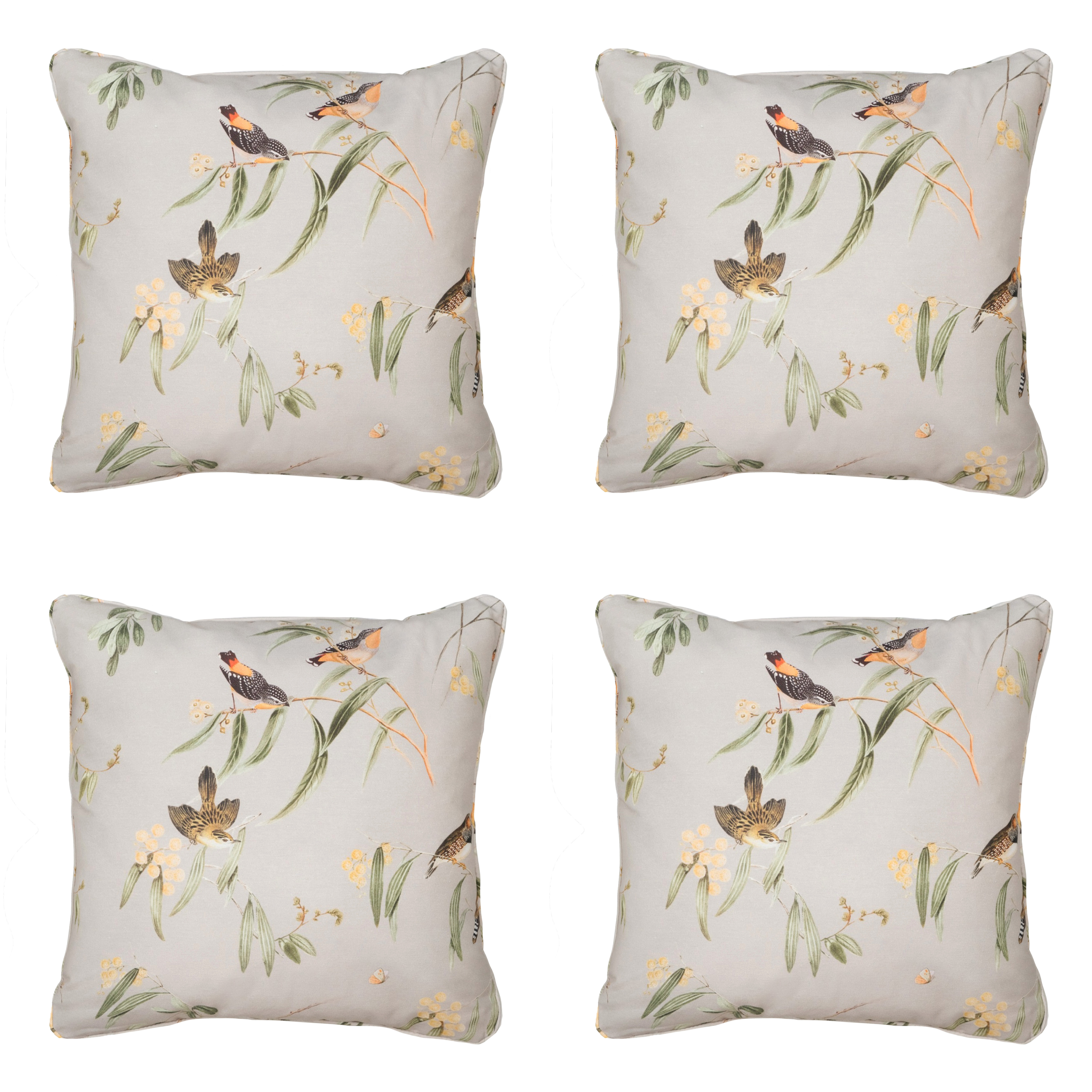 Madison sierkussen Aria - beige - 50x50x10cm - set van 4