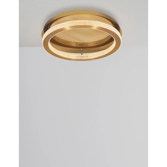 Deckenleuchte »Fiore«, LED, 59 W, Höhe: 12 cm, goldfarben