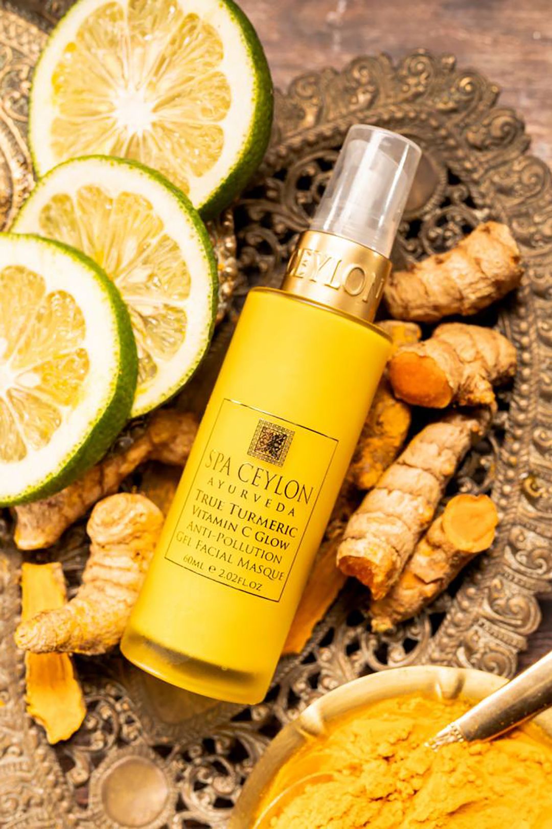 Spa Ceylon True Turmeric - Vitamin C Glow Anti-Pollution Gel Facial Masque -60ml