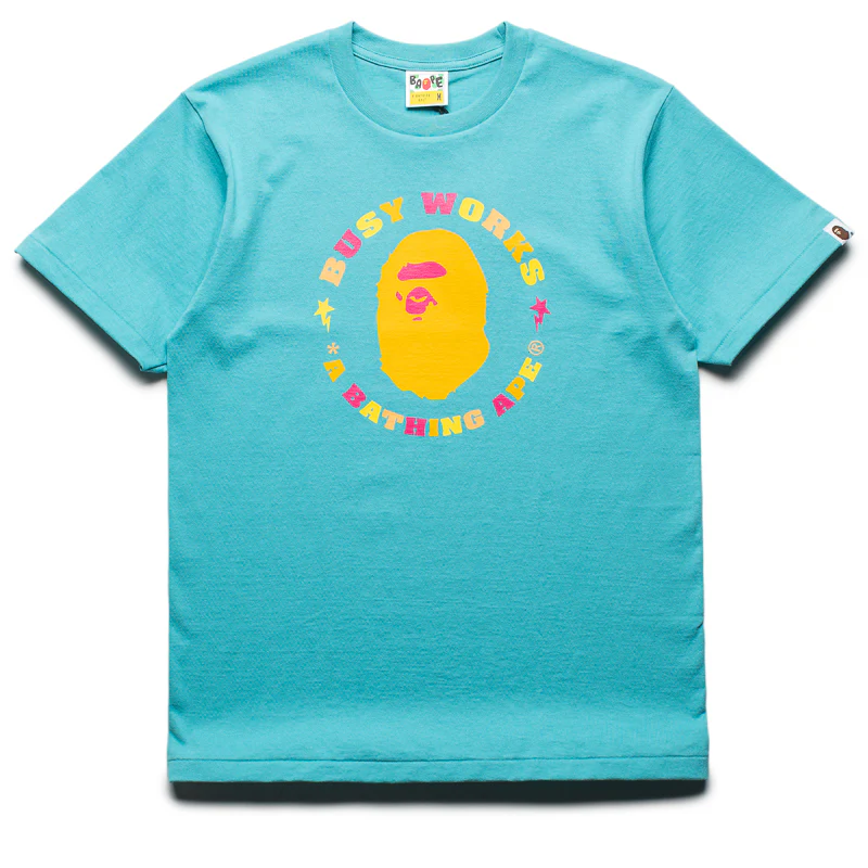 A Bathing Ape Colors Busy Works Sta Tee - Blue