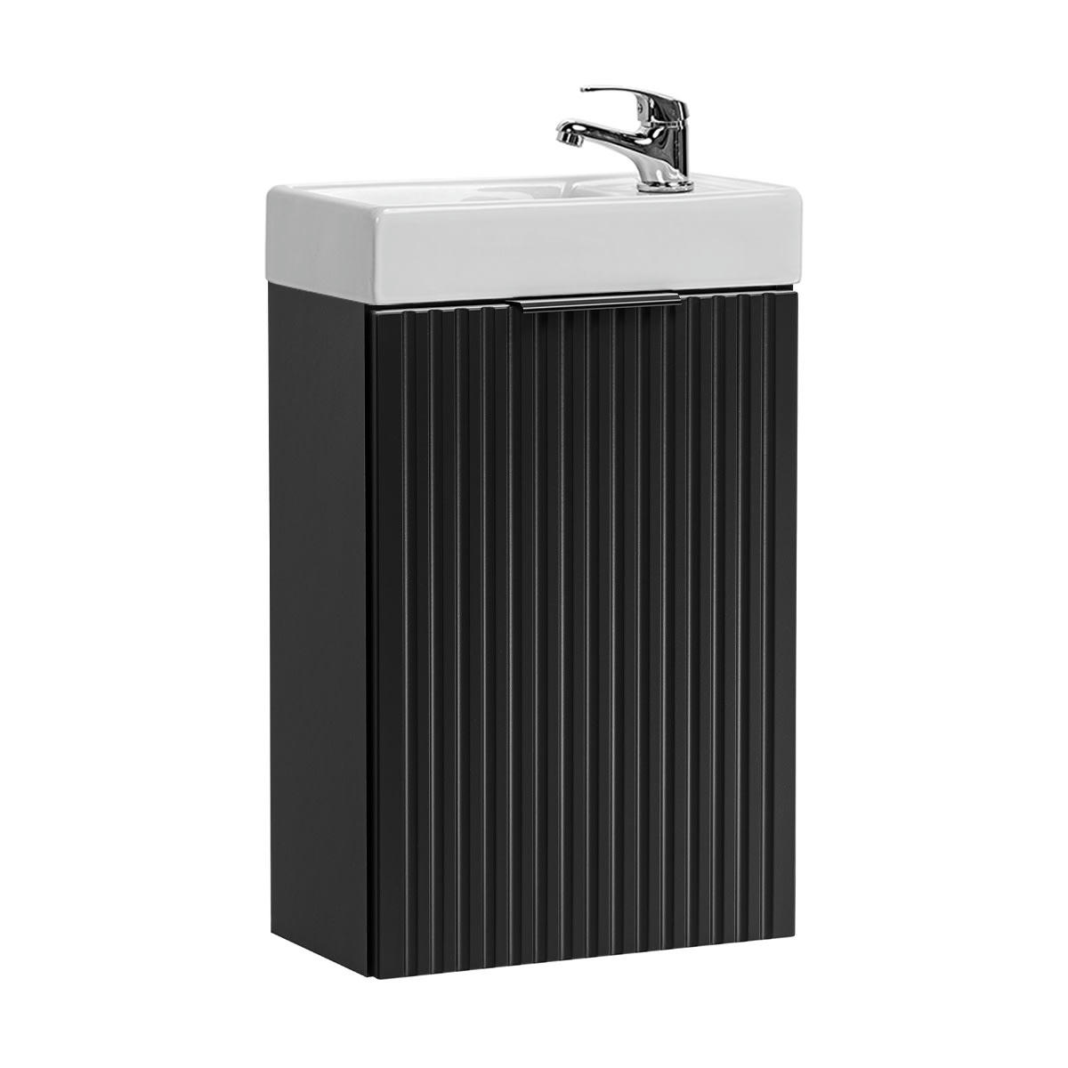 - Meuble lave-mains 40cm 1 porte noir