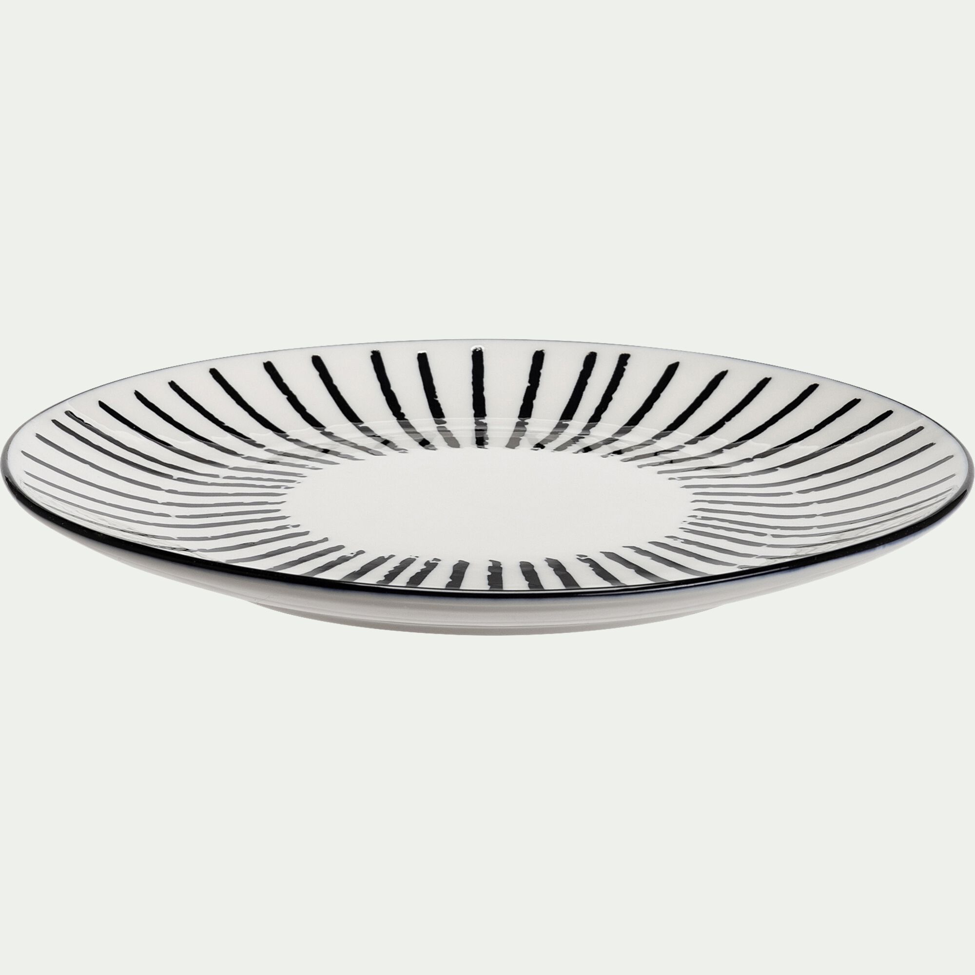 LINIA - Assiette à dessert en porcelaine D19cm - blanc