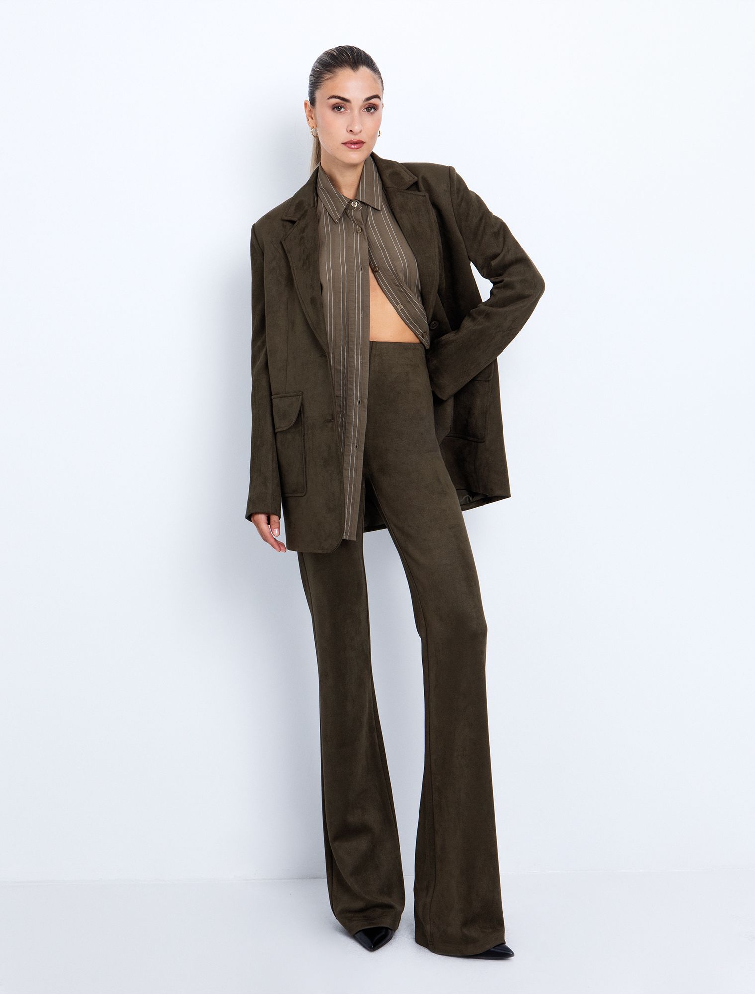 Oxford πουκάμισο ριγέ