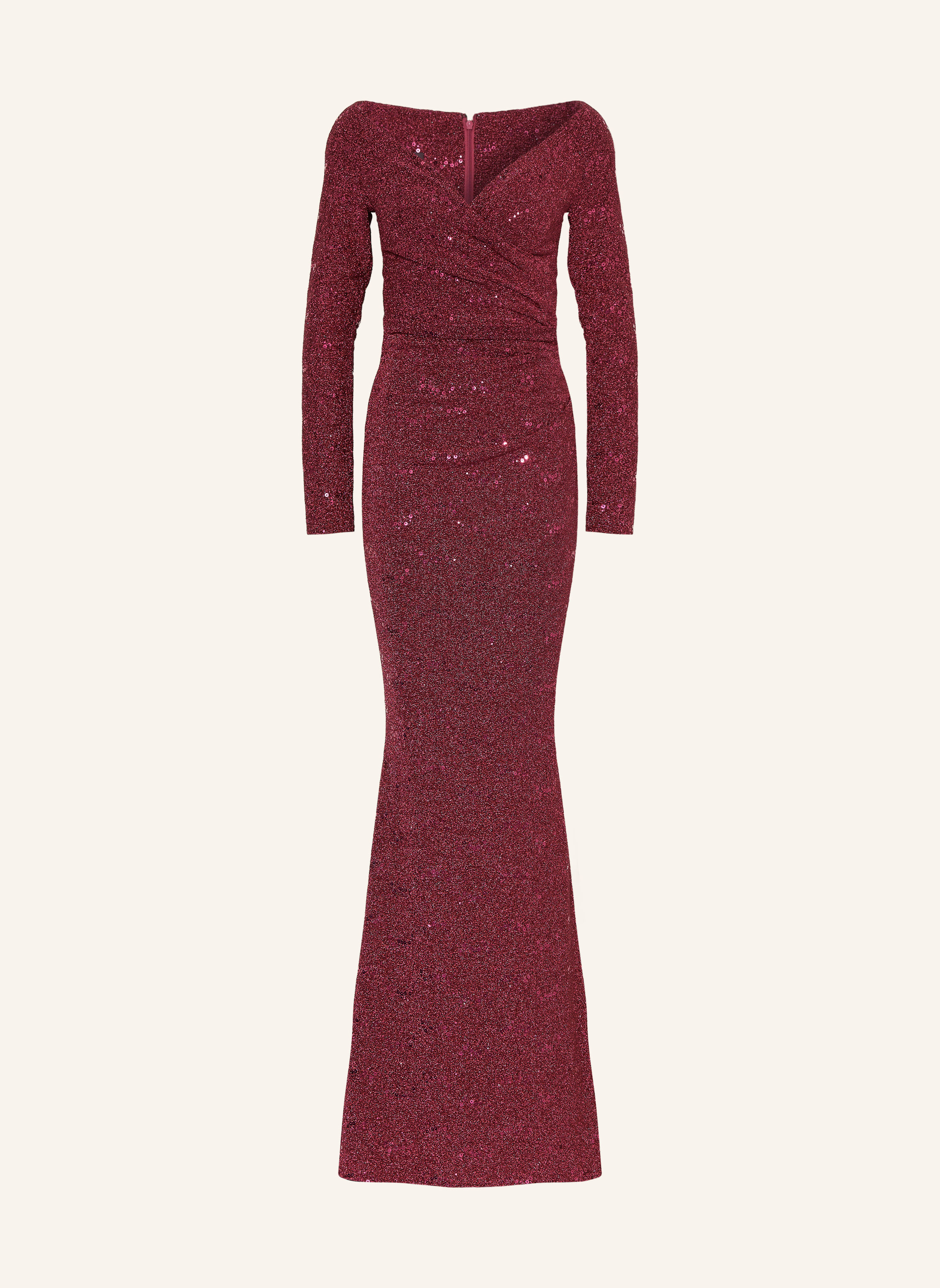 TALBOT RUNHOF Abendkleid mit Glitzergarn und Pailletten
