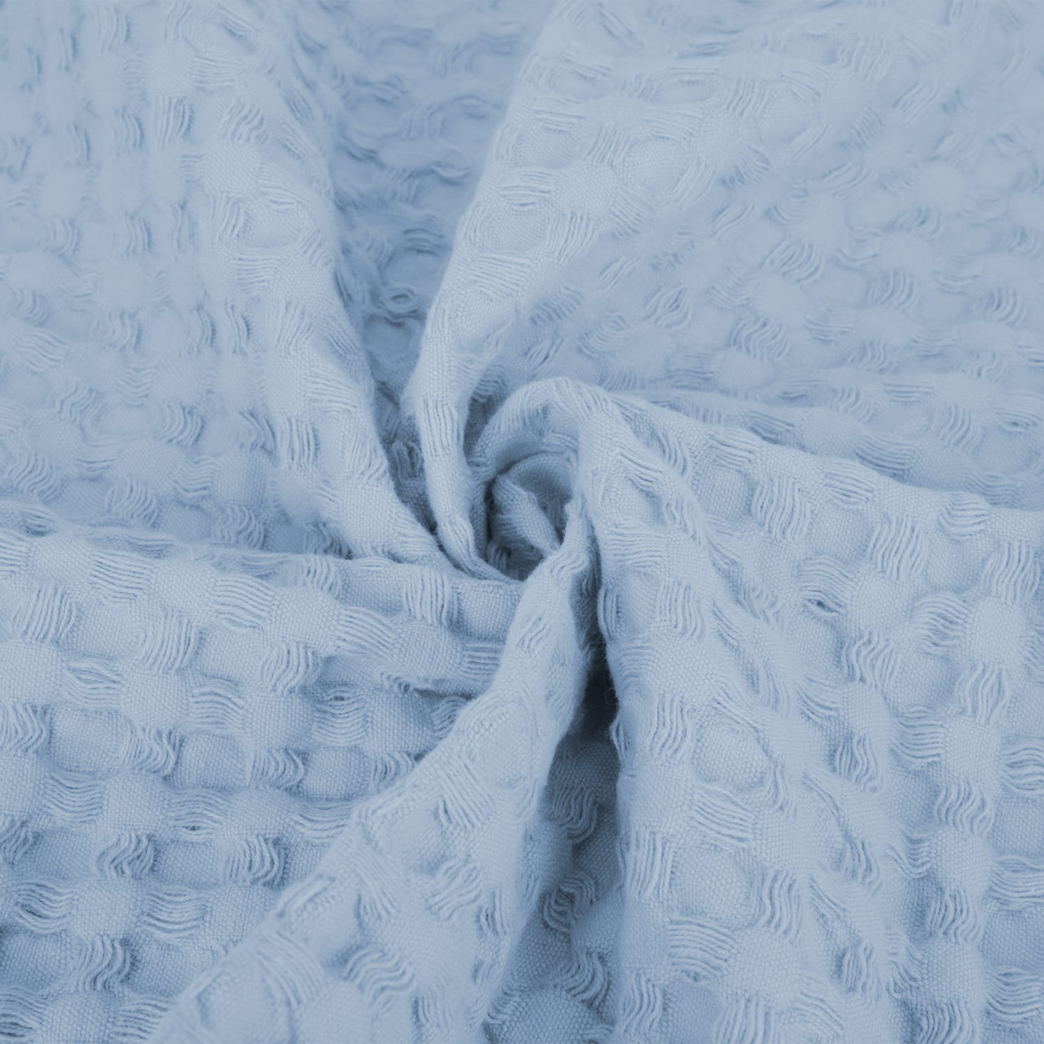Asciugamano viso 60x100 cm nido d'ape azzurro