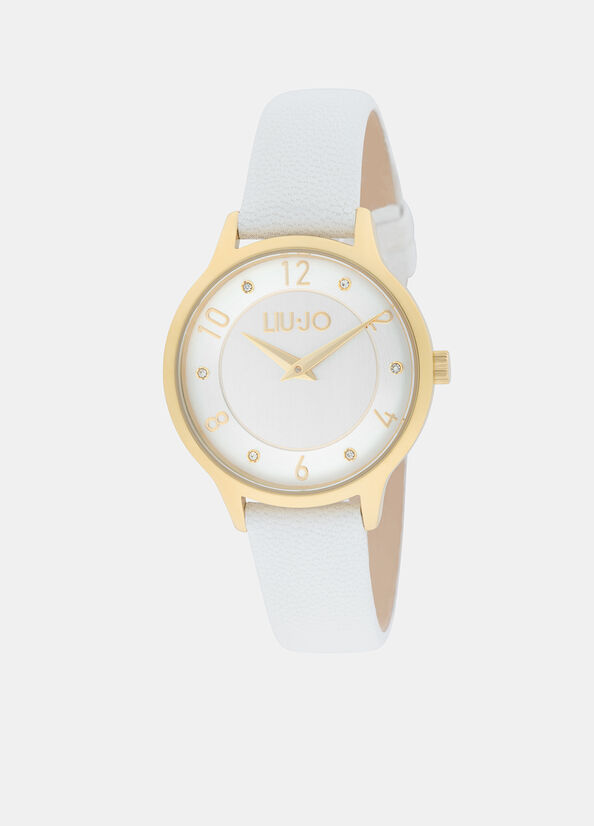 Orologio con cinturino in pelle