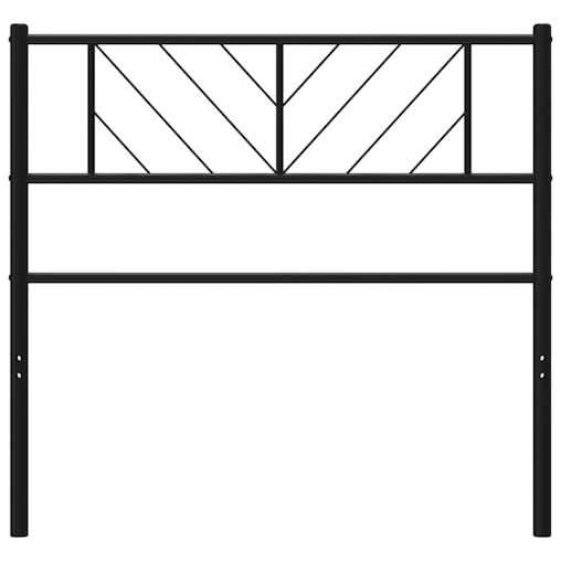 NNEVL Metal Headboard Black 90 cm
