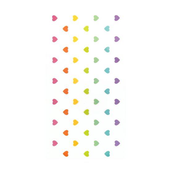 Mini Heart Cold Transfer Vinyl Sticker Sheet