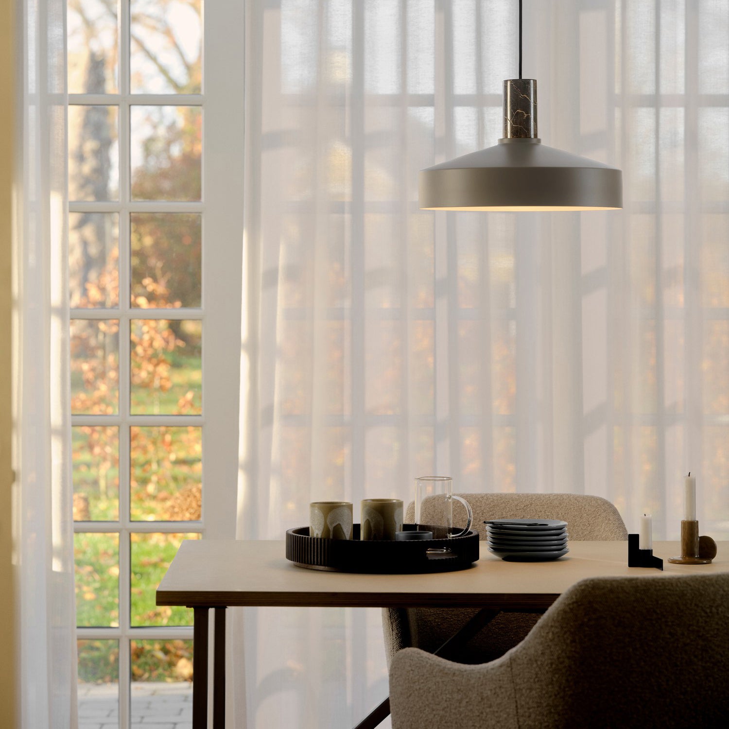 Nordlux Elvas Hanglamp - Lichtbruin