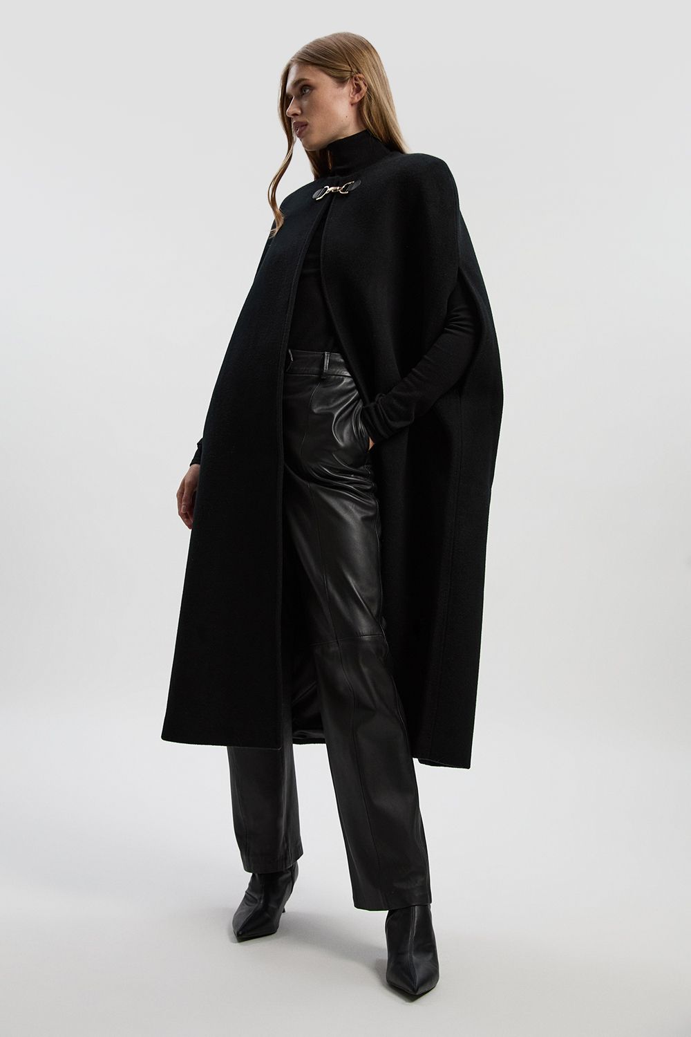 KarenMillen Tailored Cape Midi Coat