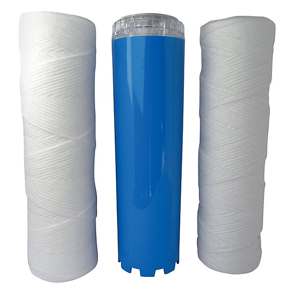 Aquawater - Kit Excellence - Lot de 3 cartouches (2 filtrations   1 anticalc/corr)- 24 mois