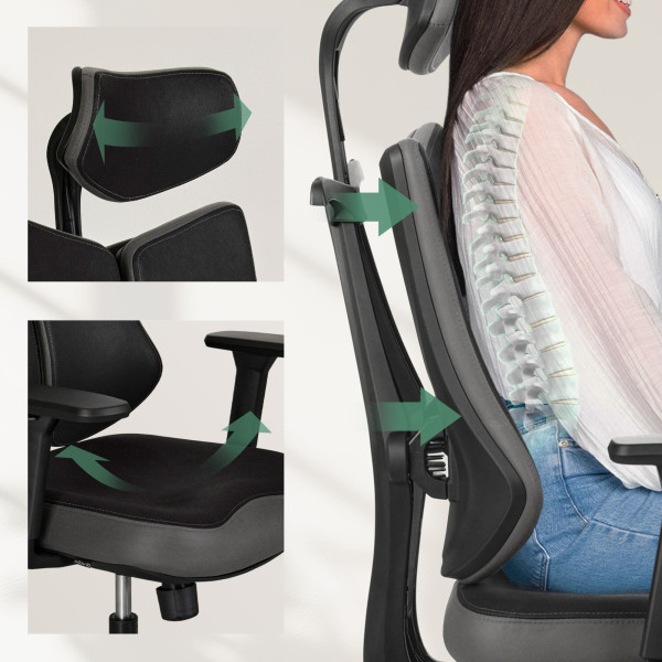 Fotel ergonomiczny biurowy obrotowy di volio Loano